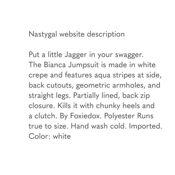 Foxiedox BIANCA Colorblock flared Jumpsuit onesie retro disco 70s insp - Picture 9 of 13